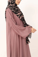 Load image into Gallery viewer, Zebra Rose Print Chiffon Hijab