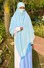 Load image into Gallery viewer, Sky Blue Georgette Khimar