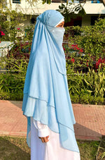 Load image into Gallery viewer, Sky Blue Georgette Khimar