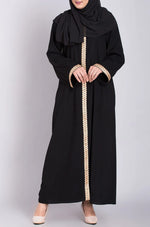 Load image into Gallery viewer, Embroidered Black Abaya