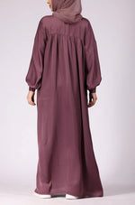 Load image into Gallery viewer, Deep Blush Nida Abaya Dress