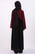 Load image into Gallery viewer, Color Block Gather Abaya
