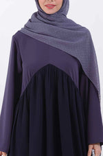 Load image into Gallery viewer, Color Block Gather Abaya