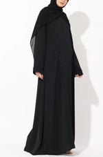 Load image into Gallery viewer, Black Chain Embroidery Abaya