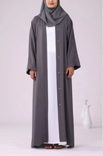 Load image into Gallery viewer, Grey Zoom Abaya