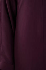 Load image into Gallery viewer, Dark Plum Zoom Abaya