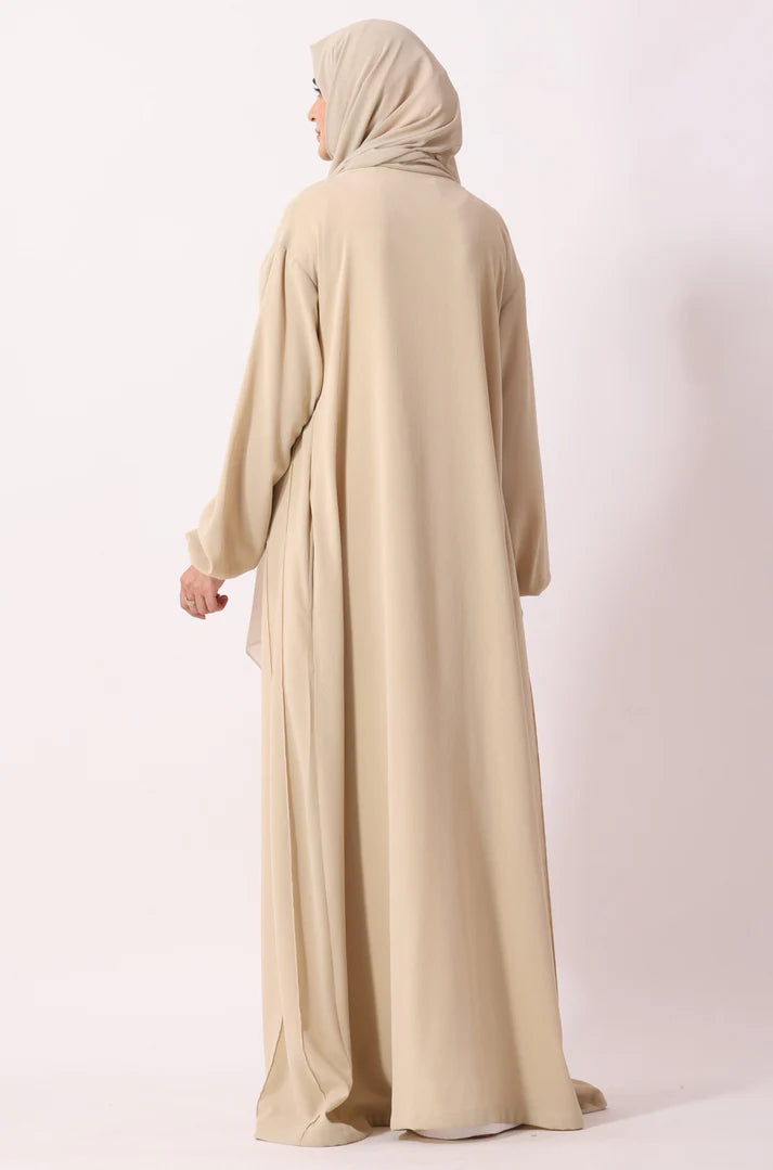 Simple Pleated Abaya