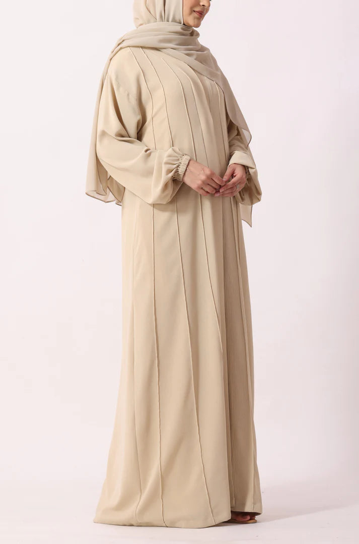 Simple Pleated Abaya