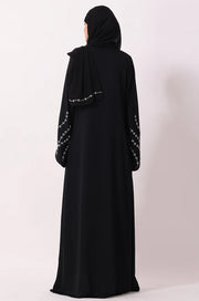 Luxury Jewel Abaya Dress Black