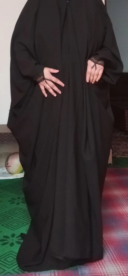 Premium Irani Sleeves Lace Chadar Fabric - Firdaus Matte Finish