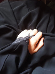 Premium Irani Sleeves Lace Chadar Fabric - Firdaus Matte Finish