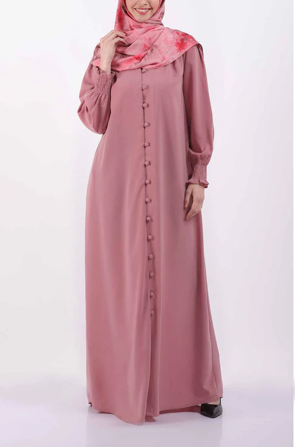 Elastic Cuff Simple Abaya