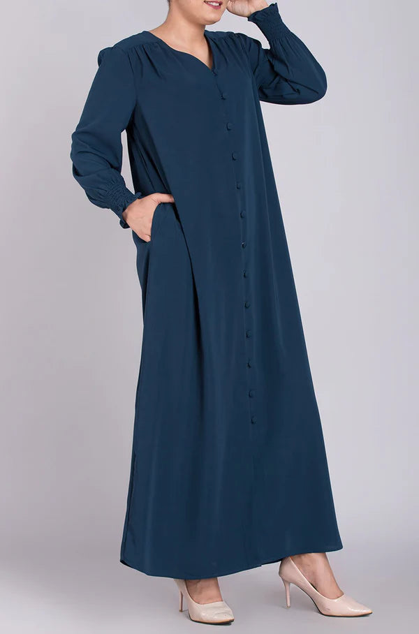 Elastic Cuff Simple Abaya