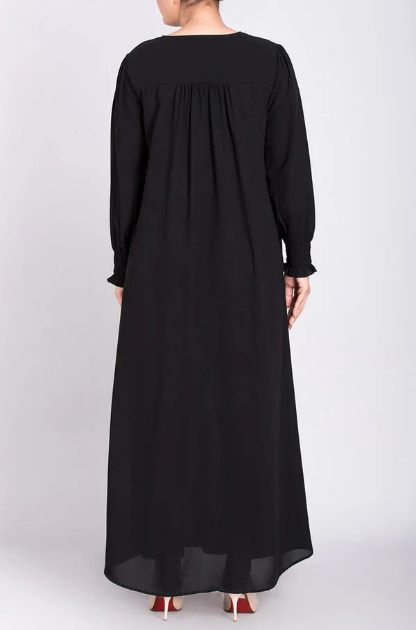 Elastic Cuff Simple Abaya