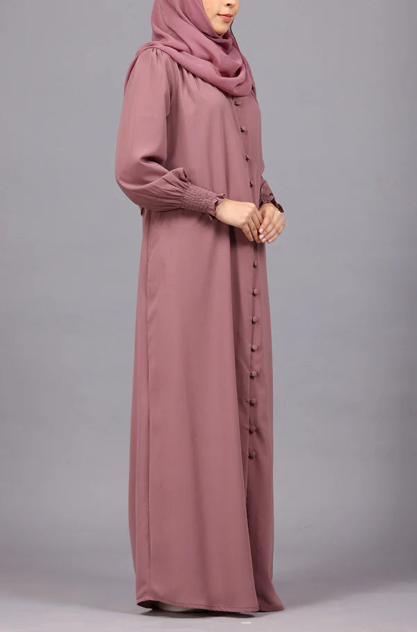 Elastic Cuff Simple Abaya