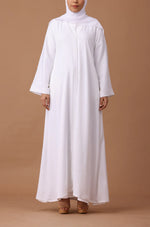Load image into Gallery viewer, White Zoom Abaya
