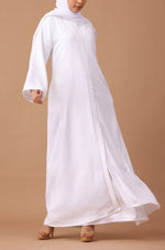 Load image into Gallery viewer, White Zoom Abaya
