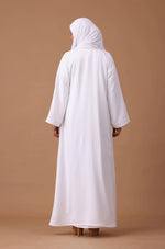 Load image into Gallery viewer, White Zoom Abaya

