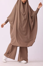 Load image into Gallery viewer, Modest Two-Piece Jilbab Set for Women
