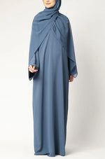 Load image into Gallery viewer, Elegant  Modest Maxi Dress with Flared Sleeves – Abaya Style for Muslim
