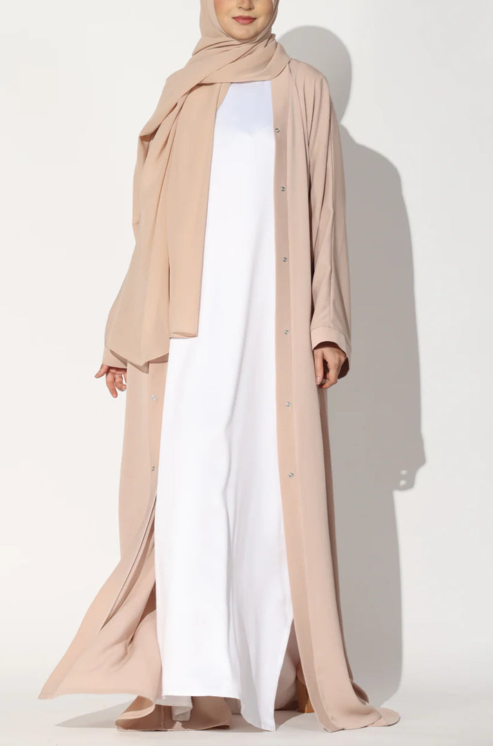 Peach Zoom Abaya