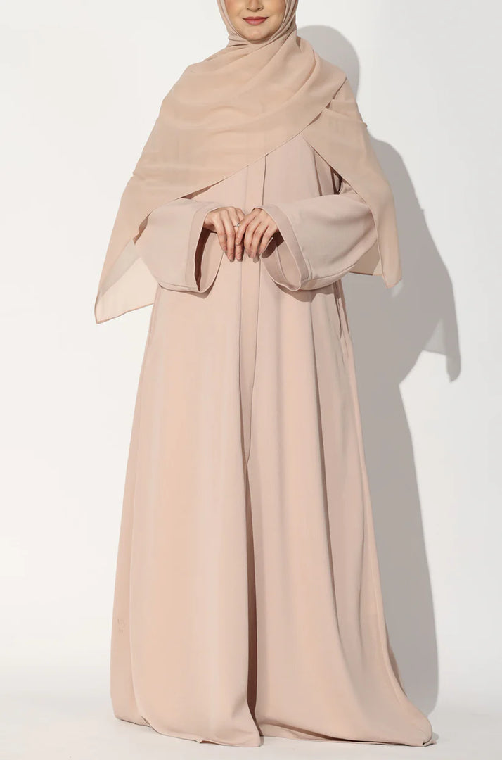 Peach Zoom Abaya