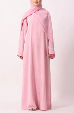 Load image into Gallery viewer, Luxury Floral Abaya Dress Powder Blue
