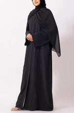 Load image into Gallery viewer, Luxury Floral Abaya Dress Powder Blue
