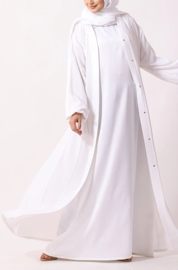 Simple Pleated Abaya