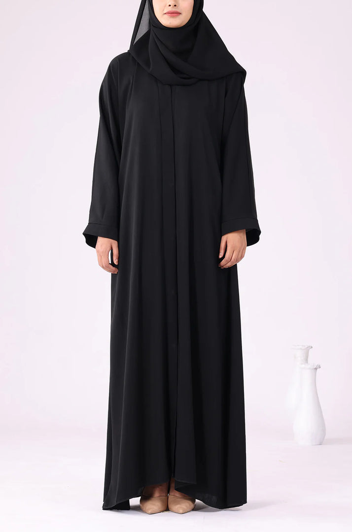 Black Zoom Abaya