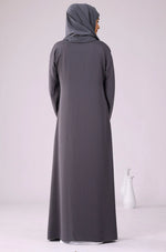 Load image into Gallery viewer, Grey Zoom Abaya
